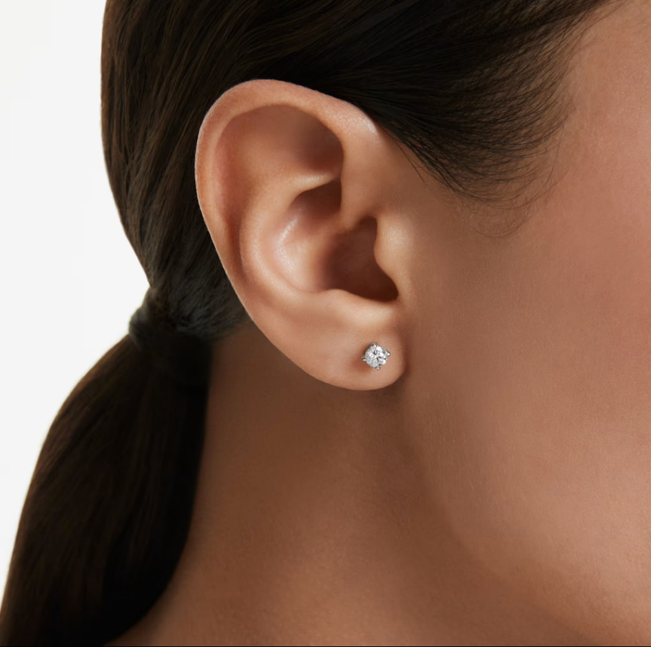 Swarovski Eternity Stud Earrings Lab-Grown diamonds 0.52ct TW, Sterling Silver