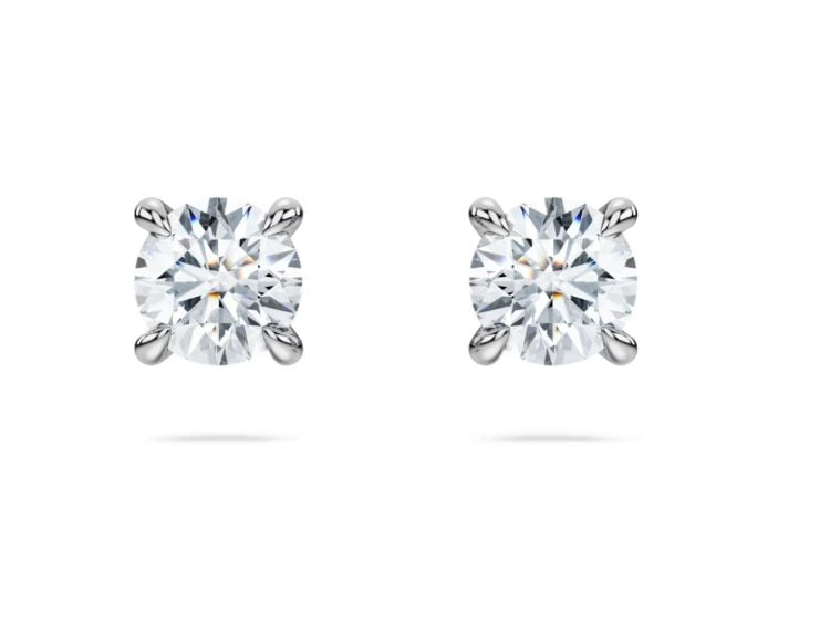 Swarovski Eternity Stud Earrings Lab-Grown diamonds 0.52ct TW, Sterling Silver
