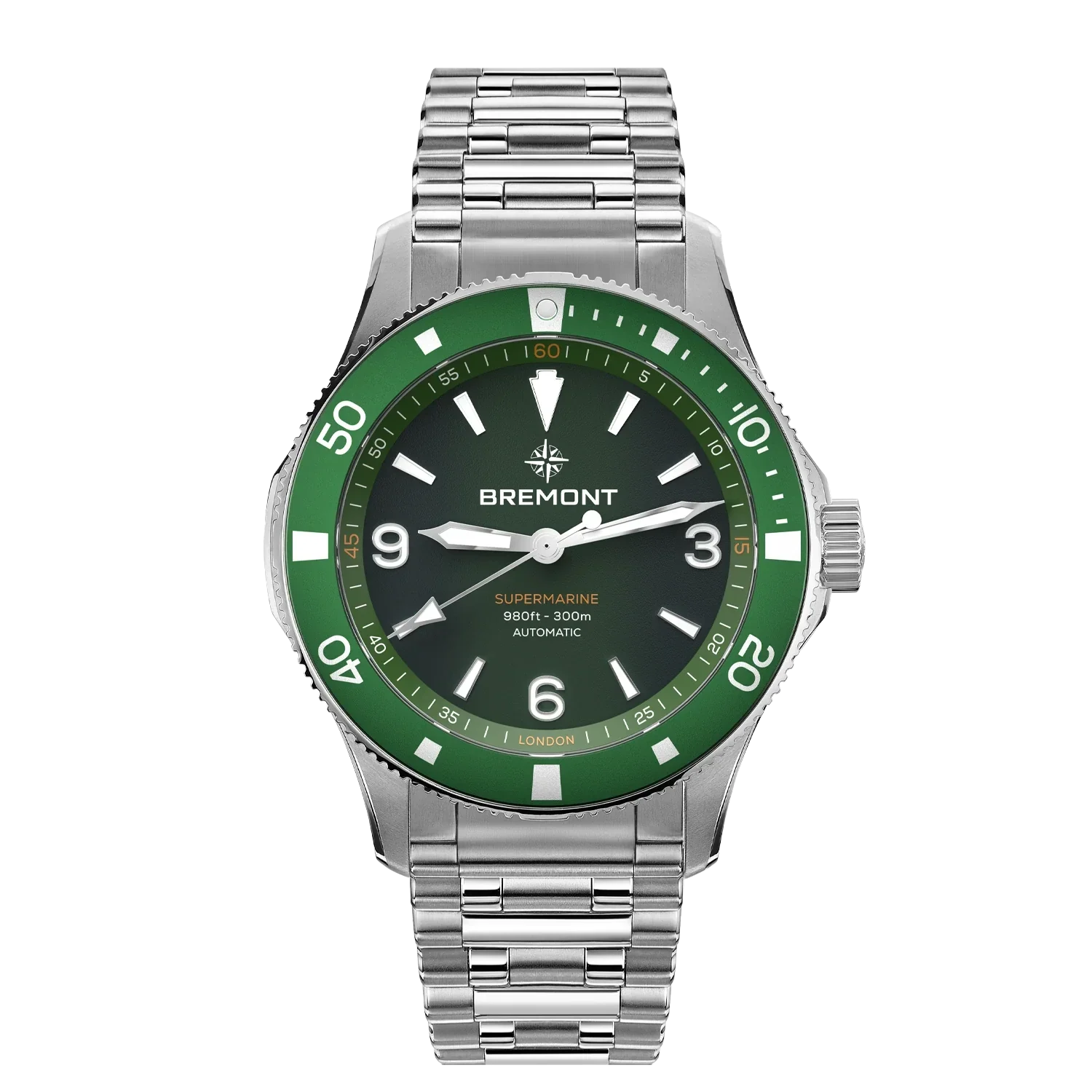 Bremont Supermarine 300M, Green Dial, Bracelet