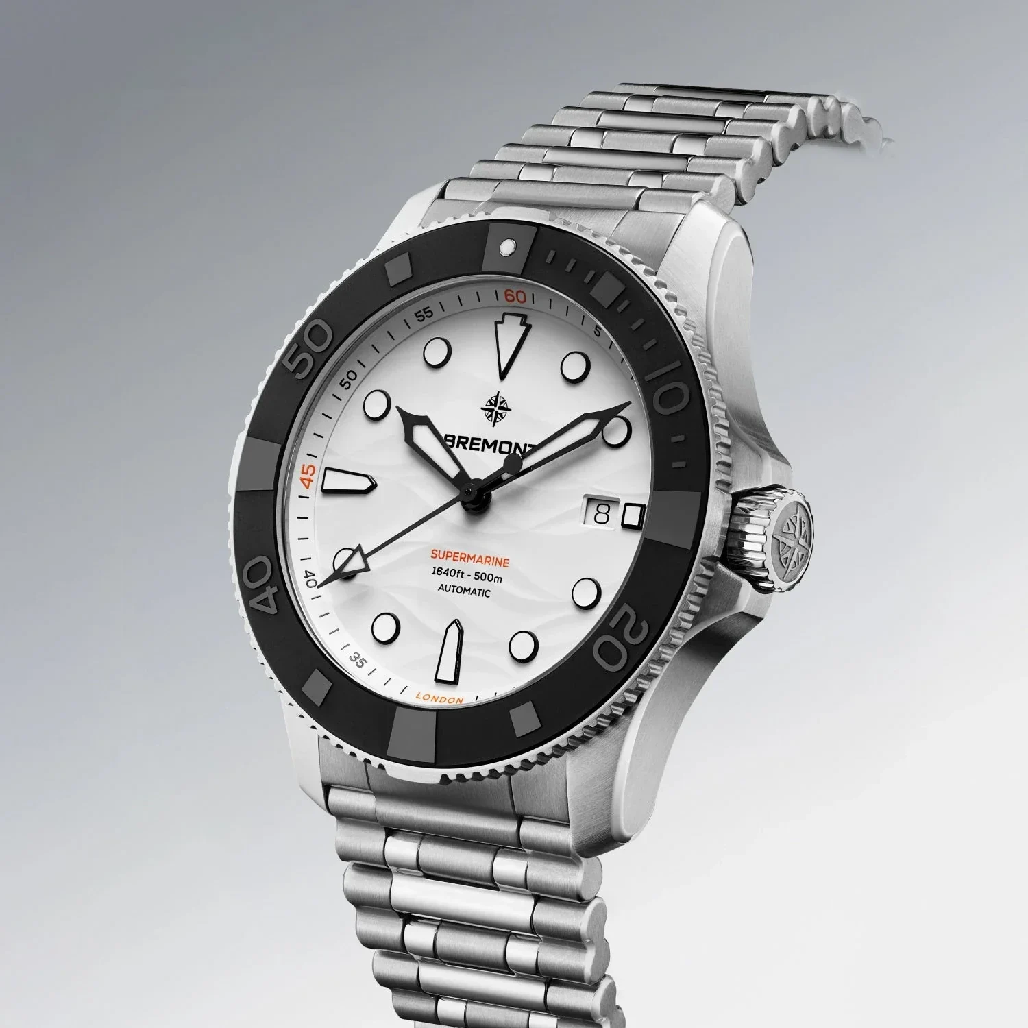 Bremont Supermarine 500m, Polar White, Bracelet