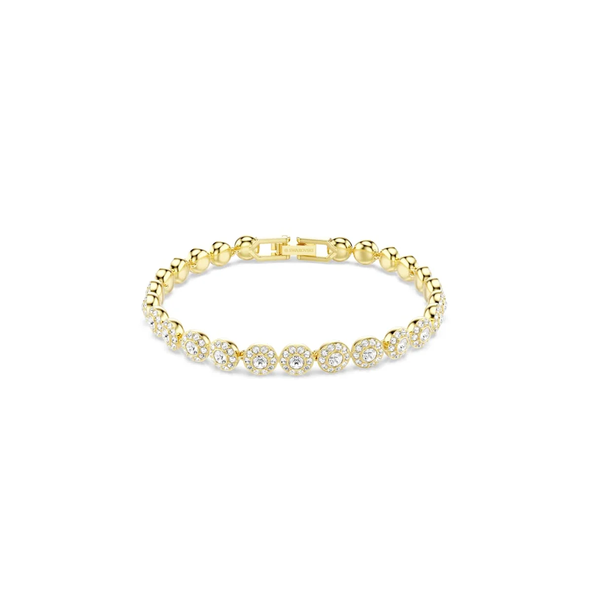 Swarovski Una Angelic bracelet Round cut White 18ct gold finish
