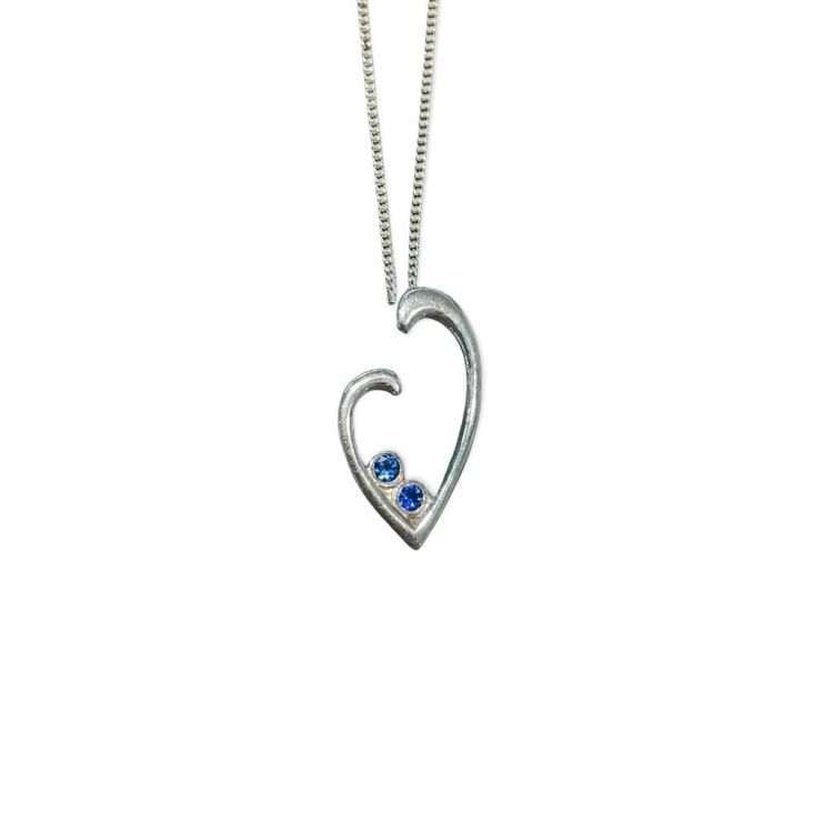 Rivoli Mothers Love Pendant, Blue Sapphire