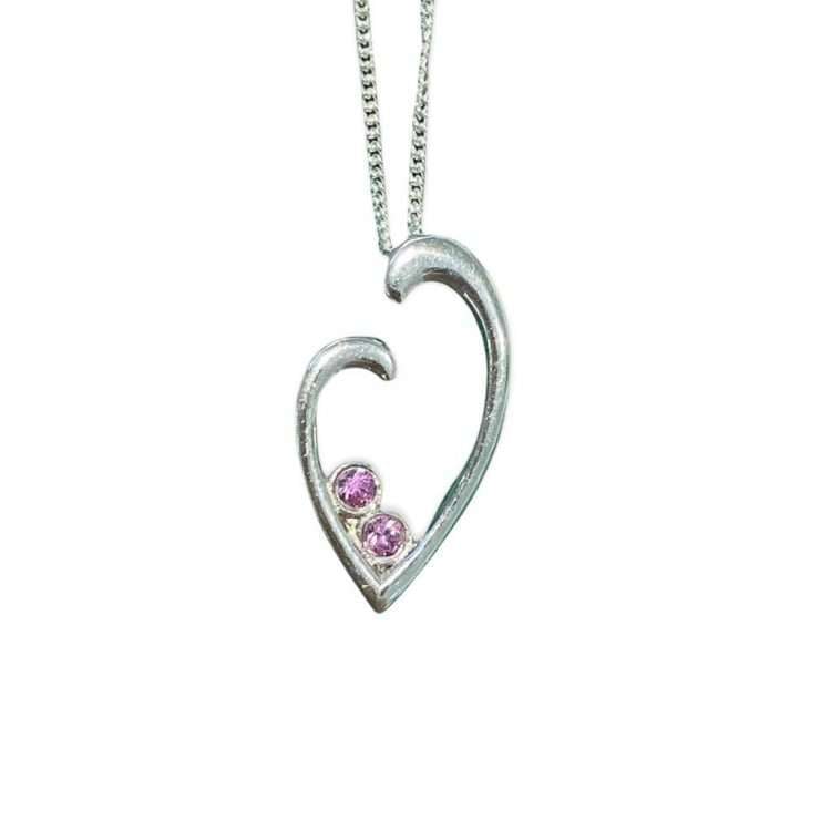 Rivoli Mothers Love Pendant, Pink Sapphire