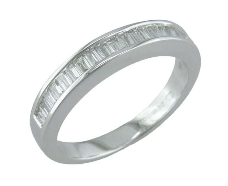 18ct White Gold Diamond Half Eternity Ring