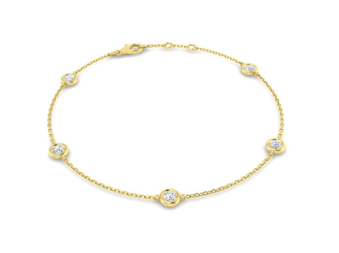 Rivoli 9ct Yellow Gold Diamond (Lab-Grown) Bracelet