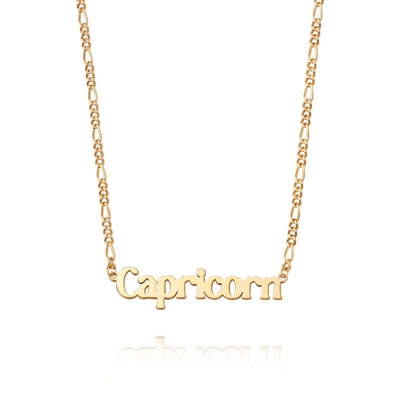 Daisy Zodiac Capricorn Necklace, Gold Plated : ZN10_GP