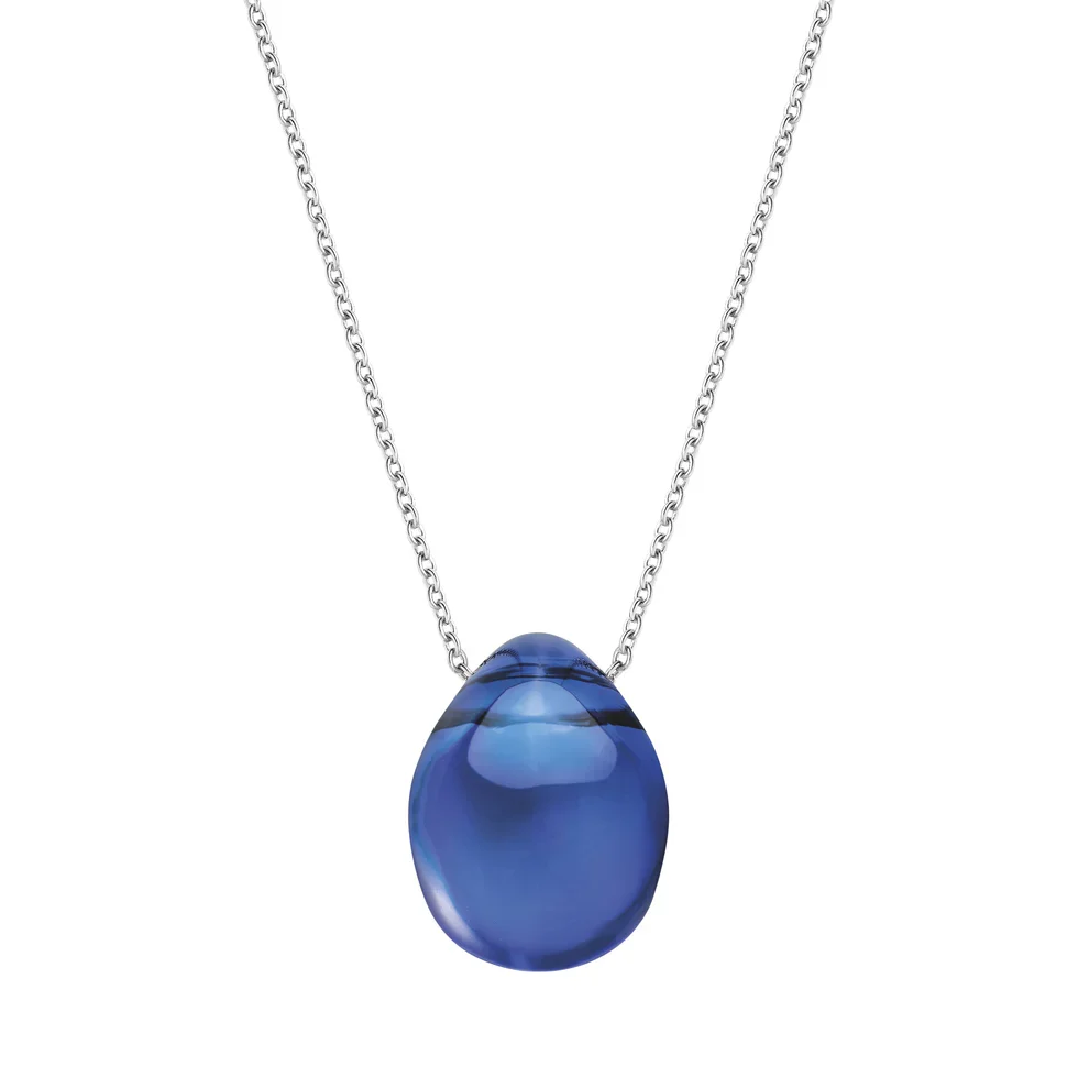 Lalique Cabochon Pendant, Cap Ferrat Blue