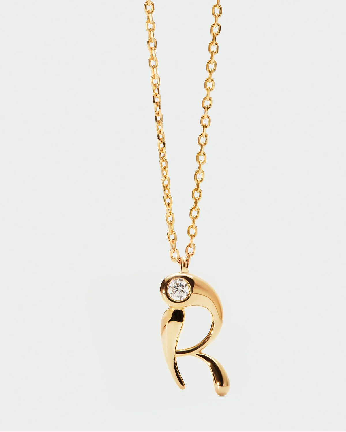 PDPaola Initial Letter Necklace, Gold Plated