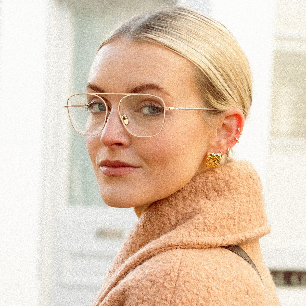 Daisy x Polly Sayer Woven Mini Earrings : SPE21_GP