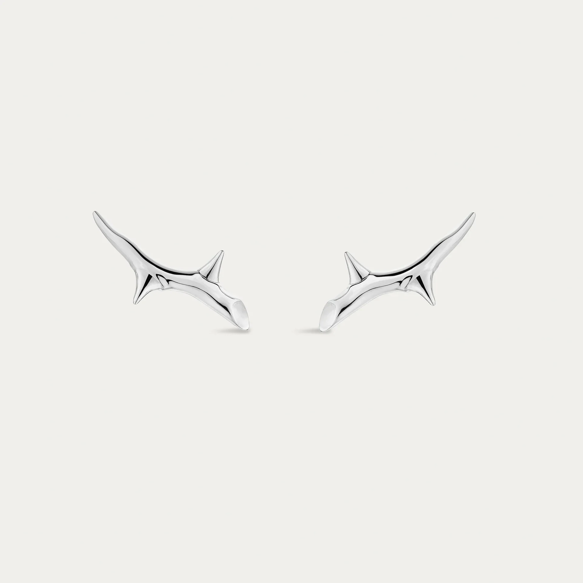 Shaun Leane Rose Thorn Branch Climber Earrings