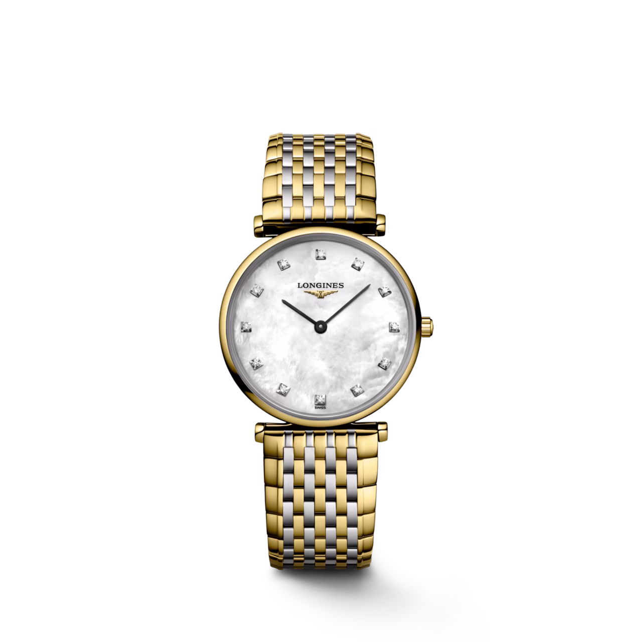 LA GRANDE CLASSIQUE DE LONGINES- L4.512.2.87.7 Quartz watch, Ø 29.00 mm, yellow pvd coating, L4.512.2.87.7